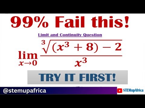 Limits and Continuity- Differential Calculus Step by Step Solution