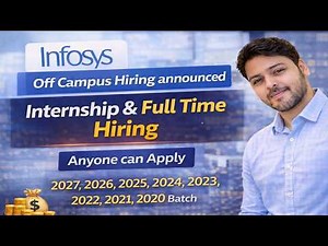 Infosys Off Campus Drive Start - Fresher Job Hiring | Job Recruitment 2027, 2026, 2025, 2024 to 2020