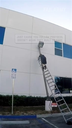 38K views · 313 reactions | when life gives you fails, tuck and roll when you hit the ground  #construction #ladder #fail #shorts | FailArmy | Facebook