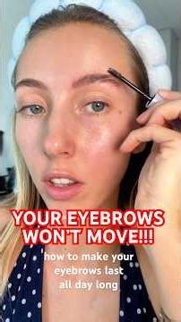 HOW TO MAKE YOUR EYEBROWS LAST ALL DAY LONG!! 📢 eyebrow gel tutorial