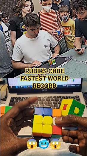 Rubik’s Cube World Record Solve 😱 | Fastest Rubik’s Cube Solve Ever | #shorts