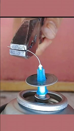 "Trick to Make a Valve for an Aerosol Can"