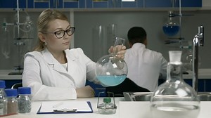 Researcher working in a lab - Free Stock Video