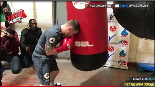 Carl Frampton unleashed! Heavy bag smashed!
