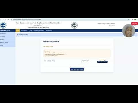 MHT CET MOCK TEST APPERING PROCESS