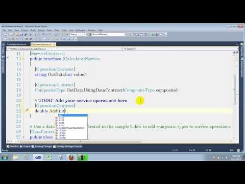 How to build a WCF Service and use it from a client