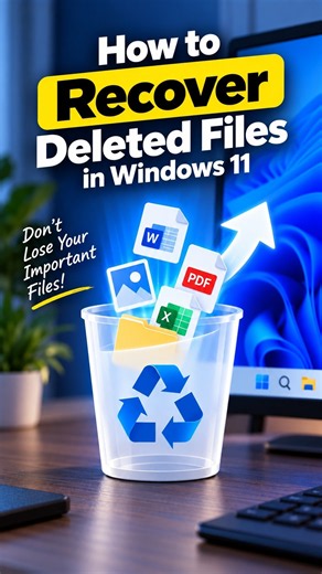 How to Recover Deleted Files in Windows 11 (Fast & Easy!) #Windows11 #ComputerTips #FileRecovery