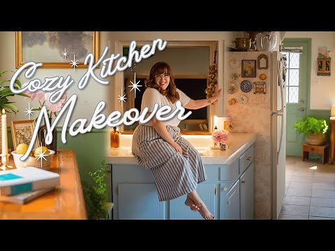 The Coziest Kitchen Makeover | Vintage, Color, and Comfort