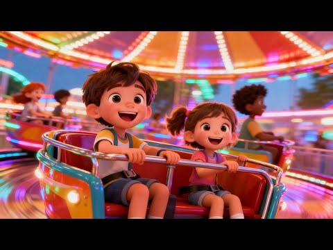 Fun Songs For Kids 🎠 | Merry-Go-Round Nursery Rhyme for Kids & Toddler🎡