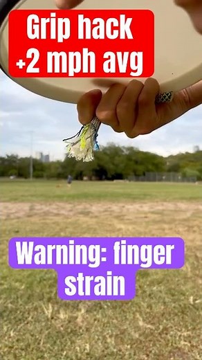 +2 mph power grip hack #discgolf backhand