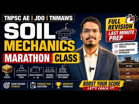 Complete Soil Mechanics | Marathon Class | Civil Engineering for TNPSC AE JDO TNMAWS