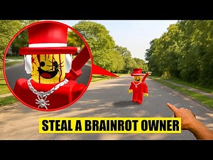 DRONE catches OWNER from STEAL A BRAINROT in REAL LIFE!! (STEAL A BRAINROT MOVIE!)