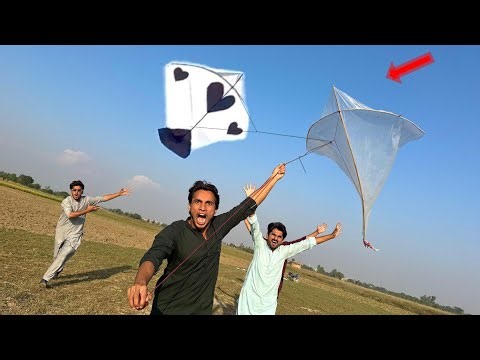 15 Feet Plasticbag Kite Flying With Unique Tricks | BIg Kite Fly In Sky
