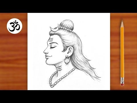 Shiv ji drawing step by step For beginners || Mahadev Drawing || Chitra