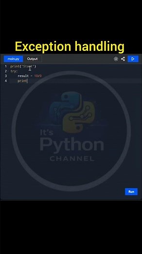 Exception handling in python