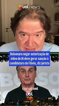 Bolsonaro denying authorization for AI video should result in sanctions for Flávio's candidacy, j...
