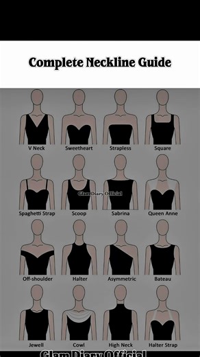 Complete Neckline Guide-How to Choose the Perfect Dress Neckline #ootdguide #TypesOfNecklines