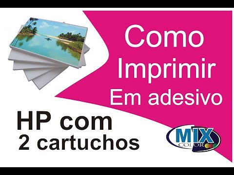 Como imprimir Papel adesivo na Impressora HP pode utilizar Vinil jato de tinta para personalizados