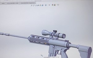 5.56口径M4自动步枪SW建模