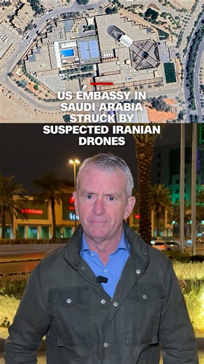 The US Embassy in Riyadh, Saudi Arabia, was hit by two suspected Iranian drones, according to sources. The Saudi defense ministry confirmed the attack. No injuries were reported. CNN's Nic Robertson reports in Riyadh. Read more: https://cnn.it/4aKAWrs | CNN
