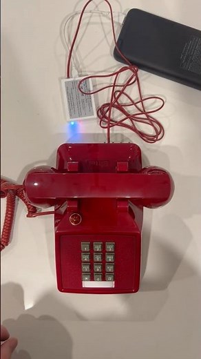 Traditional Old School Red Retro Corded Telephone #Cell2jack