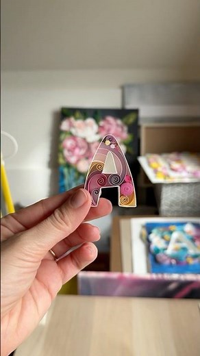 #quilling letter A