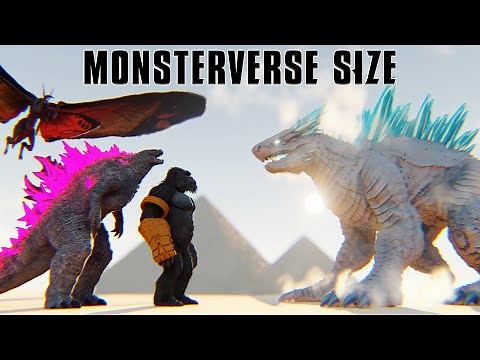 Godzilla x Kong The New Empire 3D Size Comparison
