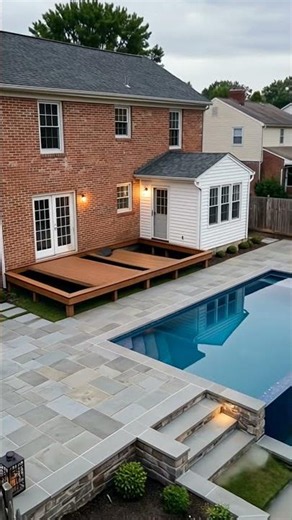 Backyard Transformation: Colonial Home Gets Resort Pool & Deck
