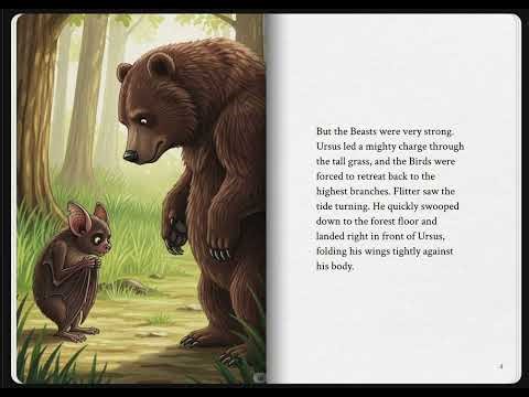 The Birds, the Beasts, and the Bats | Aesop's Fables | Storybook