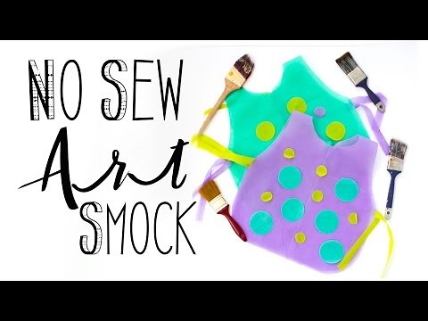 No Sew Art Smock DIY
