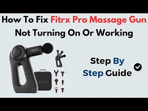 How to Fix FitRx Pro Massage Gun Not Turning On or Working | Battery, Power Button & Reset Guide