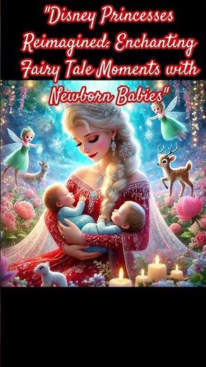 "Disney Princesses Reimagined: Enchanting Fairy Tale Moments with Newborn Babies"