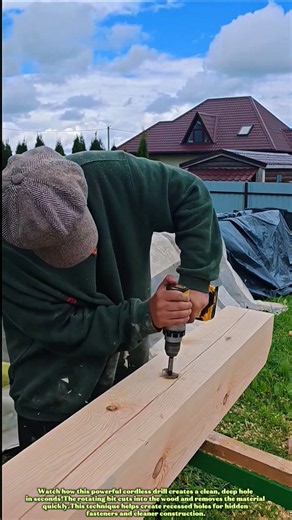 This Drill Makes a Perfect Hidden Hole! #DIY #Tools #Shorts