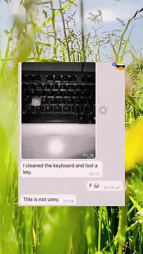 Humorous Keyboard Clean Fail: Lost Key Story