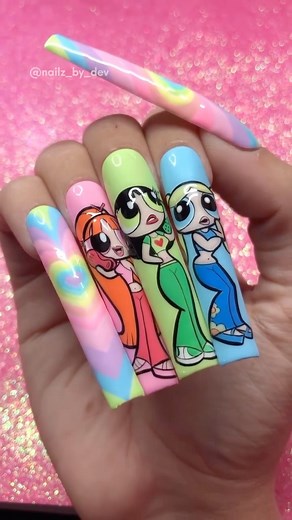 Cartoon Network | Brb calling our nail tech immediately 💅 Which CN show would you get as a set? 🎨: Courage The Cowardly Dog / @nailz_by_dev 🎨: The Grim... | Instagram