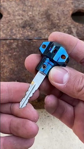 Burnt Titanium Keychain