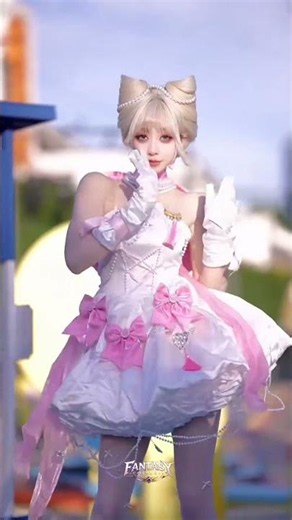 Sweet Pink Cat Princess Cosplay 🩷🐱 | Magical Fantasy Anime Transformation