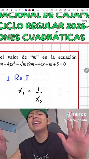 Ecuaciones Cuadráticas: Ejercicio Tipo Examen Admisión UNC