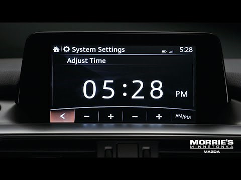 How To Adjust The Clock Mazda Connect | Mazda How To