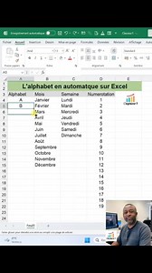 59K views · 1.7K reactions | Comment avoir une suite de lettre alphabétique sur #Excel #alphabet #msexcel | L'Ingénieur Y | Facebook