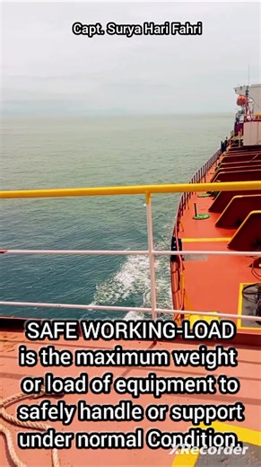 Safe Working Load (SWL) 🇮🇩 Safe Working Load (SWL) is the maximum weight or load that a piece of equipment, structure, or system is designed to safely handle or support under normal operating conditions. 🔆Key points: - SWL is usually specified by the manufacturer or designer - It's the maximum load that can be safely applied, considering factors like: - Material strength - Design safety factors - Operating conditions (e.g., temperature, corrosion) - SWL is often marked on the equipment or str