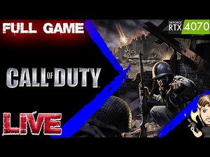 🔴LIVE CALL OF DUTY 1 2003 Gameplay Walkthrough FULL GAME 1440P/60FPS #retrogaming
