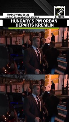 Hungarian Prime Minister Viktor Orbán leaves Kremlin after 4-hour of talks with Russian Prez Putin