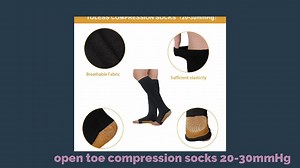 Watch 3 Pairs Open Toe Compression Socks on Amazon Live