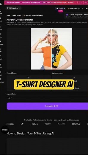 T-Shirt Designer AI on Mobile Browser (No App, No PC) #tshirtdesign