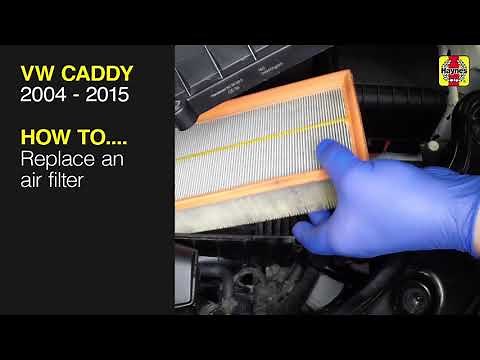 How to Replace the air filter on the Volkswagen Caddy 2004 to 2015