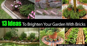 13 Ideas To Brighten Your Garden With Bricks -