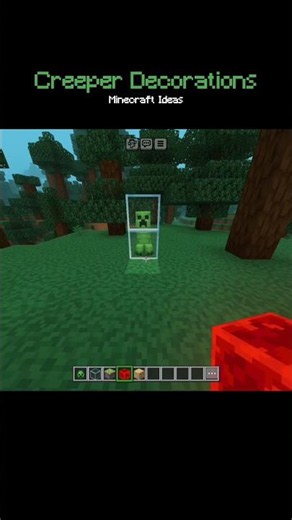 Creeper Decorations Ideas #minecraft #minecraftshorts #minecraftbuild