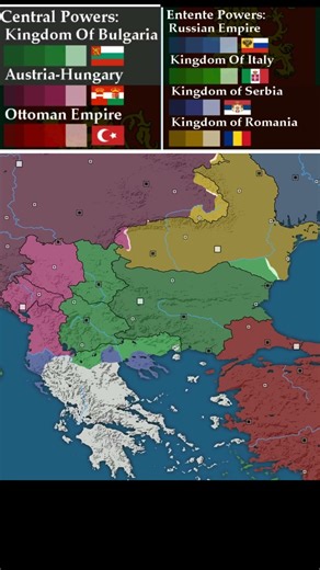 Alternate balkan front of ww1 (alternate history) #mapping #bulgaria #balkan