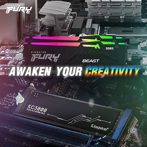 จุดไฟความคิดสร้างสรรค์ของคุณกับ Kingston FURY Beast DDR5 RGB KC3000 🚀 เปลี่ยนพื้นที่สร้างสรรค์ของคุณด้วยแสง RGB ที่เคลื่อนไหวของ FURY Beast DDR5 ร่วมกับความเร็วที่สูงของ KC3000 ปล่อยให้ความคิดของคุณไหลลื่นอย่างไม่มีข้อจำกัด เห็นความงามและรู้สึกถึงประสิทธิภาพ 👉 kings.tn/BeastDDR5RGB 👉 kings.tn/KC3000SSD #KingstonIsWithYou #Gaming #BeastDDR5 #KingstonFURY | Kingston Technology